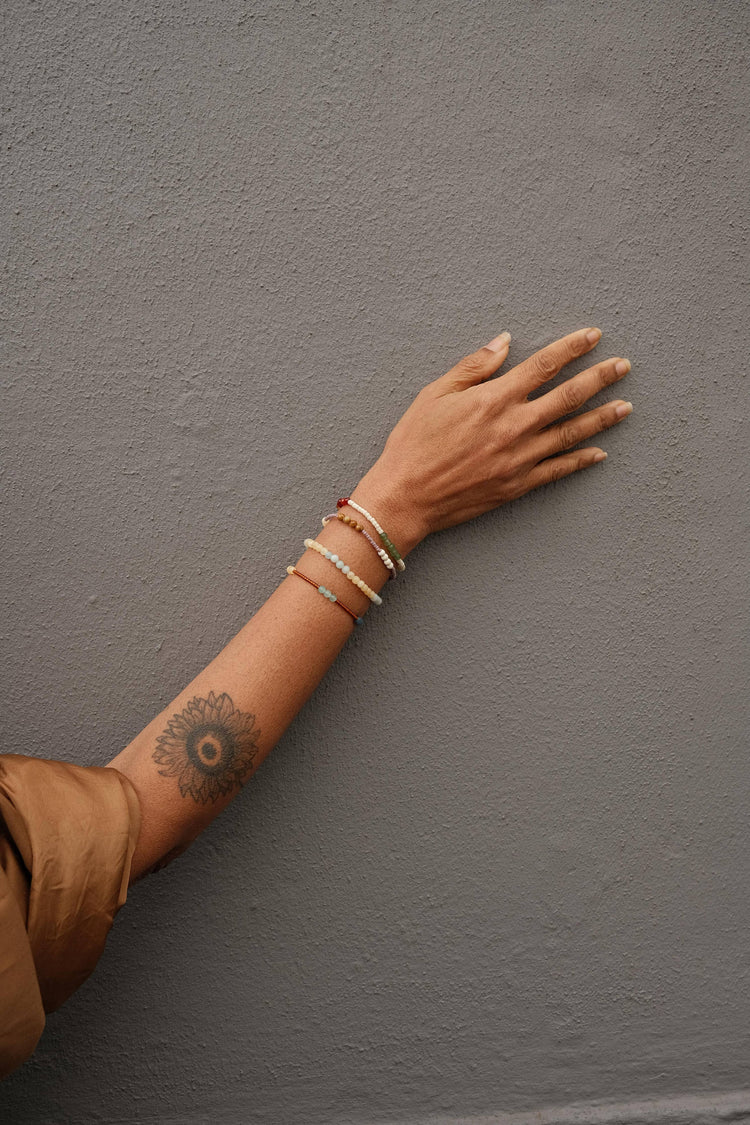 Calm | Mindfulness Bracelet | Gemstone Intention Bracelet: Brown