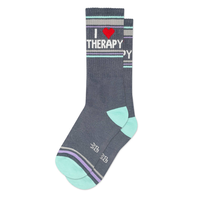 I ❤️ Therapy Gym Crew Socks