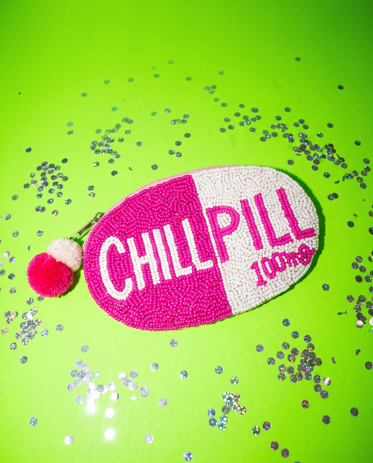 Chill Pill 100mg Beaded Coin Pouch