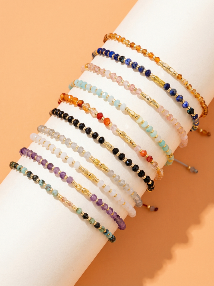 Healing Gemstone Stacking Bracelets