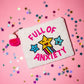 Full of Anxiety Beaded Coin Pouch