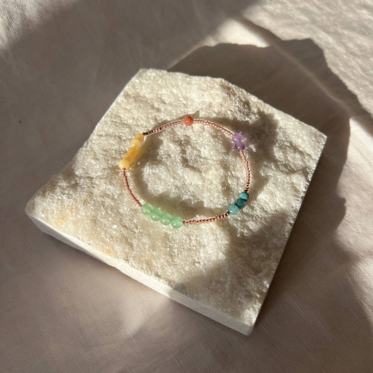 Calm | Mindfulness Bracelet | Gemstone Intention Bracelet: Brown