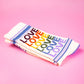 Love Love Love Vintage Rainbow Gym Crew Socks