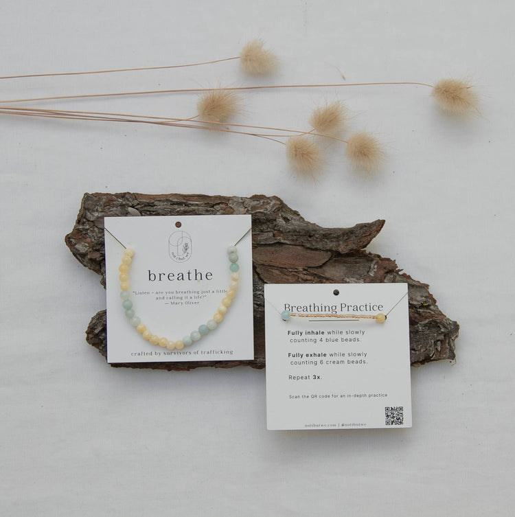 Breathe | Mindfulness Bracelet | Gemstone Intention Bracelet